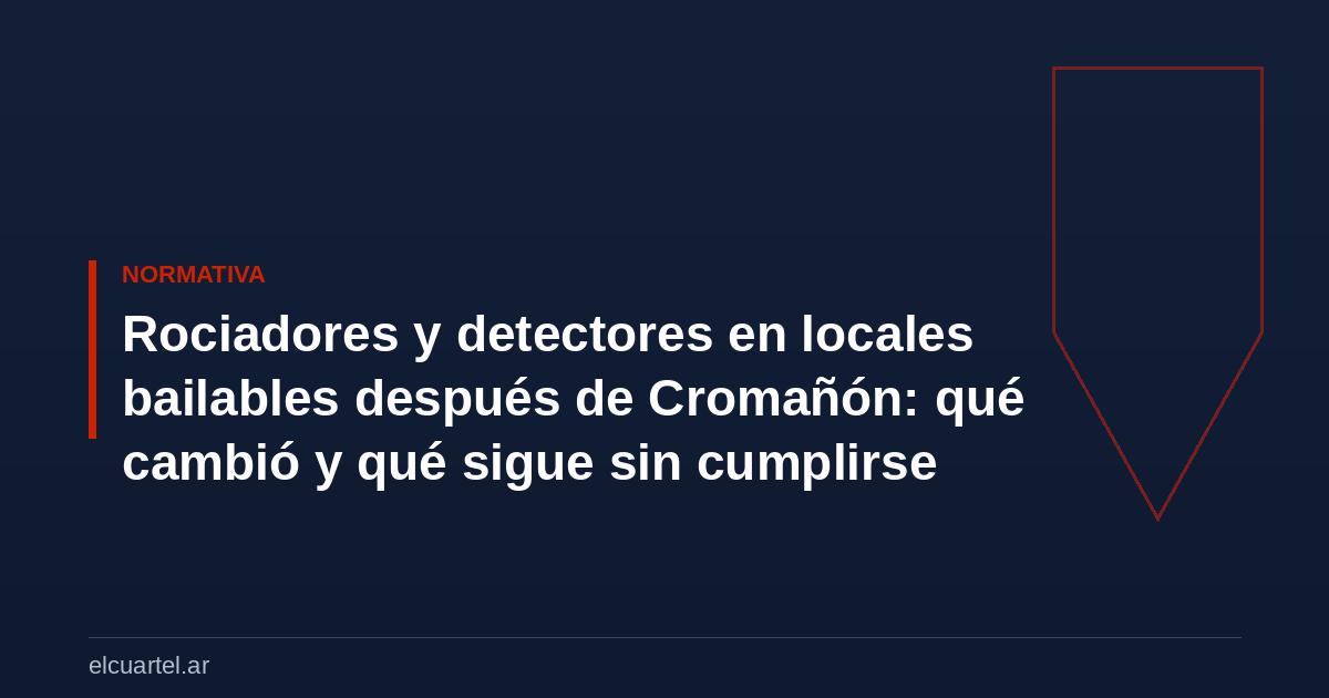 Rociadores y detectores en locales bailables después de Cromañón: qué cambió y qué sigue sin cumplirse